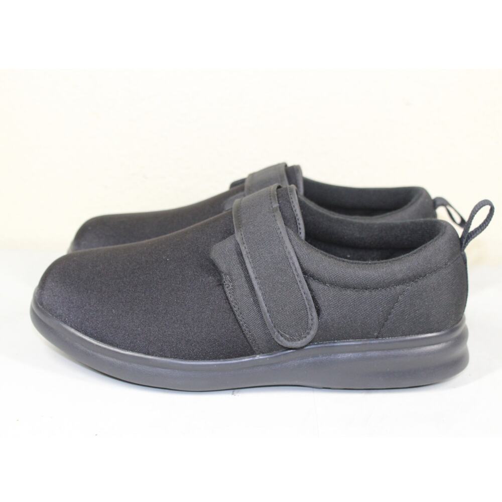 Dr. Comfort Men's 10w Wide Carter Black Stretchable Diabetic Casual Shoes